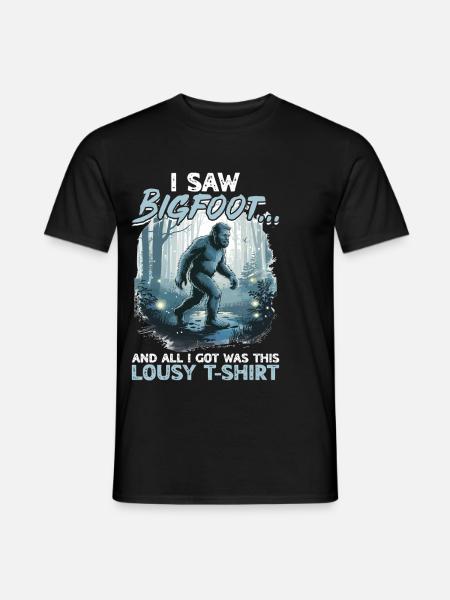 Bigfoot Sasquatch - Männer T-Shirt - Schwarz
