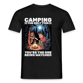 Bigfoot Sasquatch - Männer T-Shirt - Schwarz - Vorne - AI Model Male 178 light (178cm)