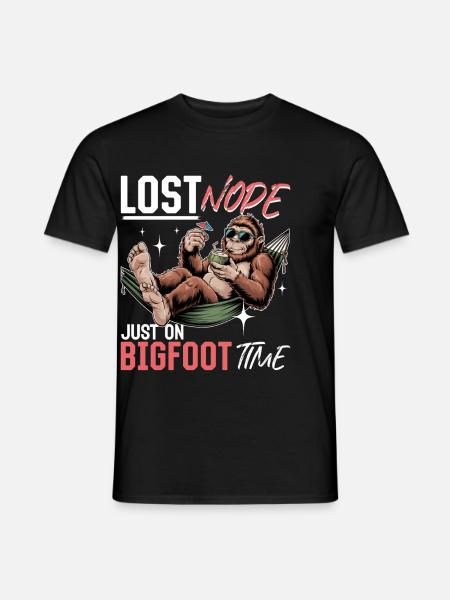 Bigfoot Sasquatch - Männer T-Shirt - Schwarz