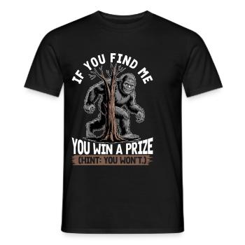 Bigfoot Sasquatch - Männer T-Shirt - Schwarz - Vorne - AI Model Male 178 light (178cm)