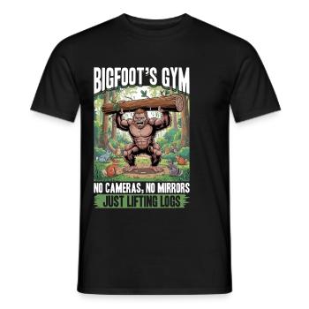 Bigfoot Sasquatch - Männer T-Shirt - Schwarz - Vorne - AI Model Male 178 light (178cm)