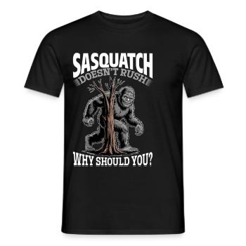 Bigfoot Sasquatch - Männer T-Shirt - Schwarz - Vorne - AI Model Male 178 light (178cm)