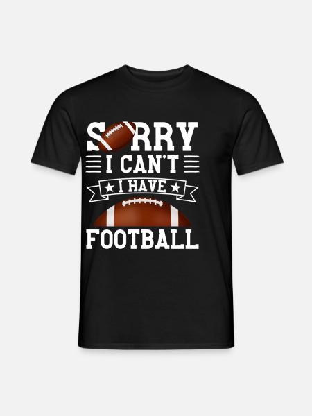 Lustiger American Football Spruch - Männer T-Shirt - Schwarz