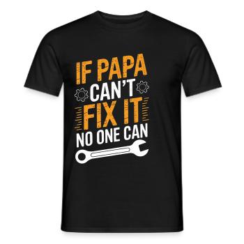 Lustiger Papa Heimwerker Spruch Vate - Männer T-Shirt - Schwarz - Vorne - AI Model Male 178 light (178cm)