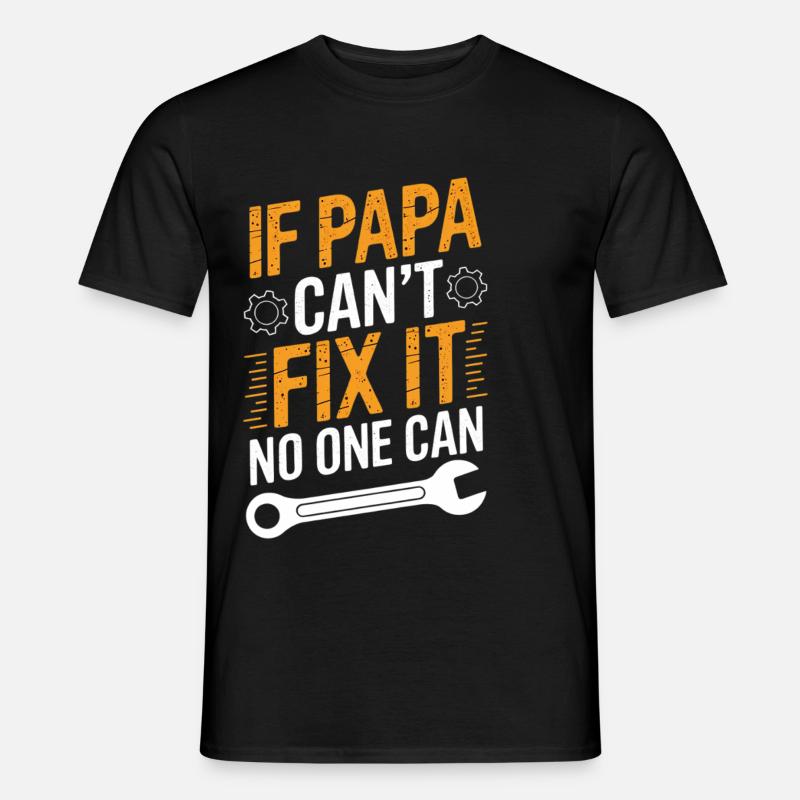 Sjov far gør-det-selv-er siger far - Mænd T-shirt - sort