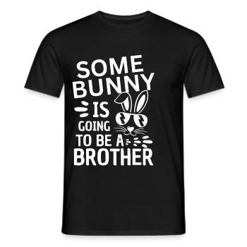 Drôle de frère disant Pâques - T-shirt homme - noir - Devant - AI Model Male 178 light (178cm)