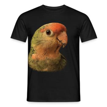 Niedliche Liebe Vogel Realistische Vintage - Männer T-Shirt - Schwarz - Vorne - AI Model Male 178 light (178cm)