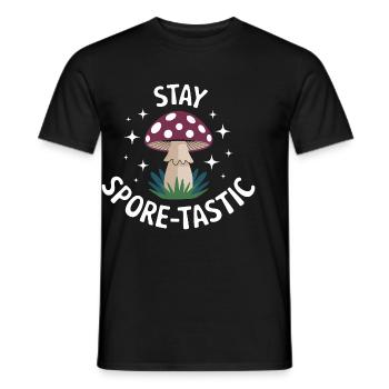 Bleib Spore tastisch Pilz - Männer T-Shirt - Schwarz - Vorne - AI Model Male 178 light (178cm)