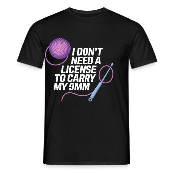Je n’ai pas besoin de certificat pour ma laine - T-shirt homme - noir - Devant - AI Model Male 178 light (178cm)