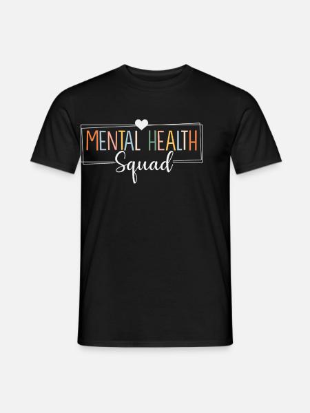 Psychische Gesundheit Mental Health - Männer T-Shirt - Schwarz