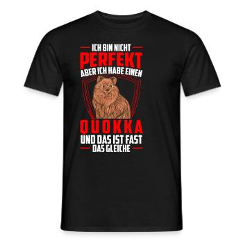 Quokka nicht perfekt Beuteltier Quokka - Männer T-Shirt - Schwarz - Vorne - AI Model Male 178 light (178cm)