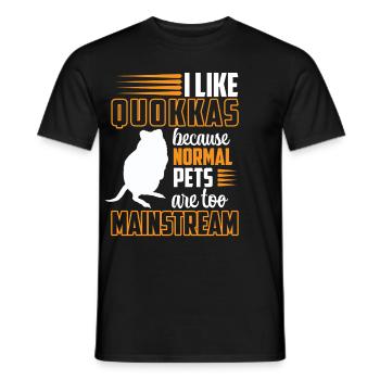 Les Quokka sont des Quokka marsupiaux passionnants - T-shirt homme - noir - Devant - AI Model Male 178 light (178cm)