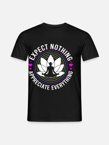 Buddhismus Buddhist Buddha Zen Meditation Namaste - Männer T-Shirt - Schwarz