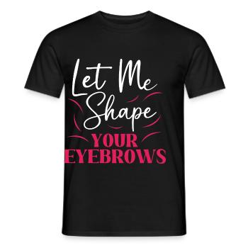 Make-up Microblading Kosmetik Kosmetikerin - Männer T-Shirt - Schwarz - Vorne - AI Model Male 178 light (178cm)