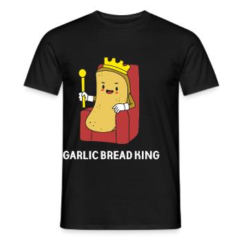 Knoblauch Brot - Männer T-Shirt - Schwarz - Vorne - AI Model Male 178 light (178cm)