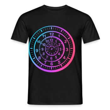 Time travel - Men's T-Shirt - black - Front - AI Model Male 178 light (178cm)