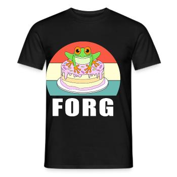 Frog Tree Frog - Men's T-Shirt - black - Front - AI Model Male 178 light (178cm)