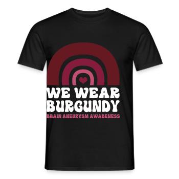 Aneurysma Gehirn - Männer T-Shirt - Schwarz - Vorne - AI Model Male 178 light (178cm)