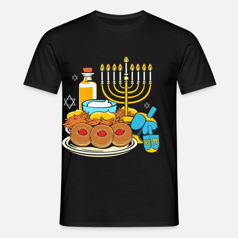 Hanoukka Hanoukka Hanoukka - T-shirt Homme - noir