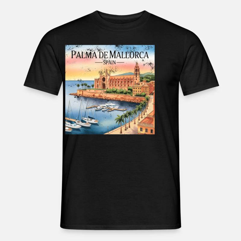 Palma de Mallorca - Männer T-Shirt - Schwarz