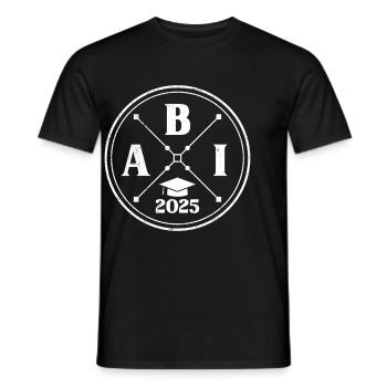 ABI 2025 Abitur Abschluss Lustiges Abiturienten - Männer T-Shirt - Schwarz - Vorne - AI Model Male 178 light (178cm)