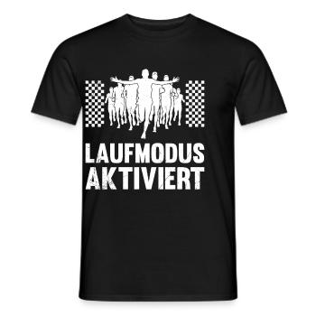 Läufer LAUFMODUS AKTIVIERT Laufen Lustiges - Männer T-Shirt - Schwarz - Vorne - AI Model Male 178 light (178cm)