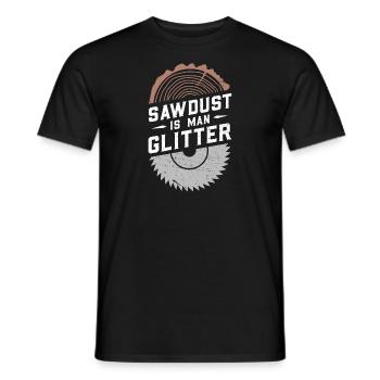 Sciure est homme paillettes - T-shirt homme - noir - Devant - AI Model Male 178 light (178cm)