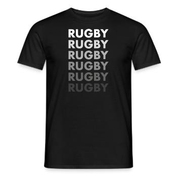 Sport Rugby - Männer T-Shirt - Schwarz - Vorne - AI Model Male 178 light (178cm)