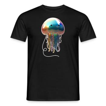 Jellyfish Balloon - Coloré - T-shirt homme - noir - Devant - AI Model Male 178 light (178cm)