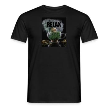 Cannabis Relax Gift - Men's T-Shirt - black - Front - AI Model Male 178 light (178cm)