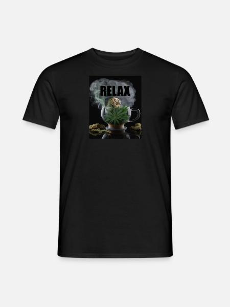 Cannabis Relax Gift - Men's T-Shirt - black