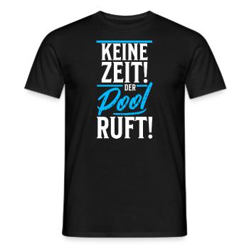 Planschbecken Swimmingpool Pool Schwimmen Geschenk - Männer T-Shirt - Schwarz - Vorne - AI Model Male 178 light (178cm)