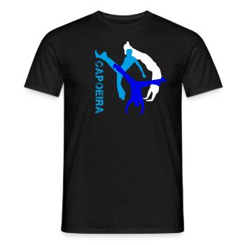 Capoeira,Sports,Graffiti,Colorful,Painting - Men's T-Shirt - black - Front - AI Model Male 178 light (178cm)
