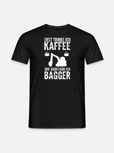 Baggerfahrer Bagger Fahrer Geschenk - Männer T-Shirt - Schwarz