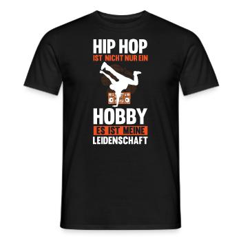 Hip Hop Tänzer - Männer T-Shirt - Schwarz - Vorne - AI Model Male 178 light (178cm)