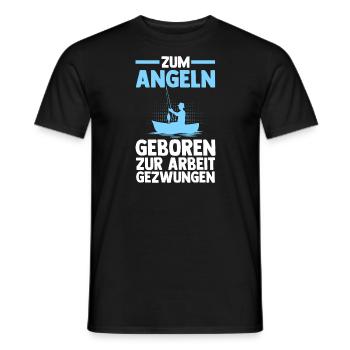 Angeln Fisch Angler Geschenk - Männer T-Shirt - Schwarz - Vorne - AI Model Male 178 light (178cm)
