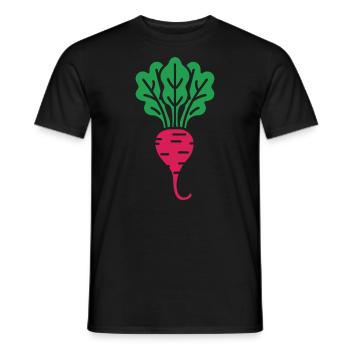 betterave - T-shirt homme - noir - Devant - AI Model Male 178 light (178cm)