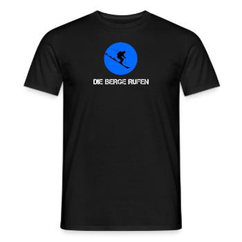 Die Berge rufen - Männer T-Shirt - Schwarz - Vorne - AI Model Male 178 light (178cm)