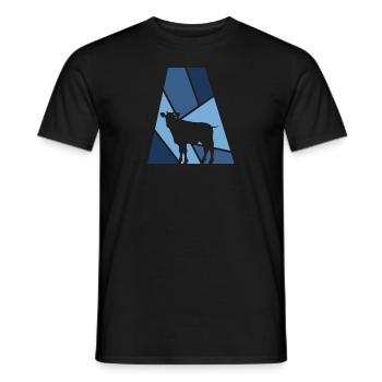 Cow Cows Cattle - Men's T-Shirt - black - Front - AI Model Male 178 light (178cm)
