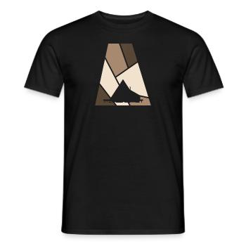 Glamping Modern Haus - Männer T-Shirt - Schwarz - Vorne - AI Model Male 178 light (178cm)