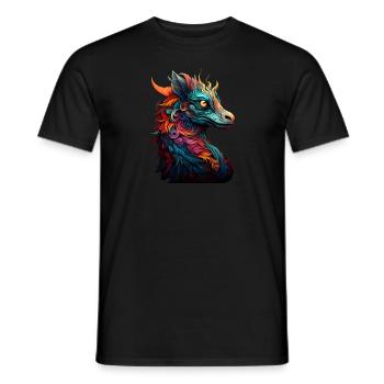 Dragon - Männer T-Shirt - Schwarz - Vorne - AI Model Male 178 light (178cm)