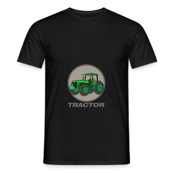 Tractor is my machine - tractor is my machine - Men's T-Shirt - black - Front - AI Model Male 178 light (178cm)