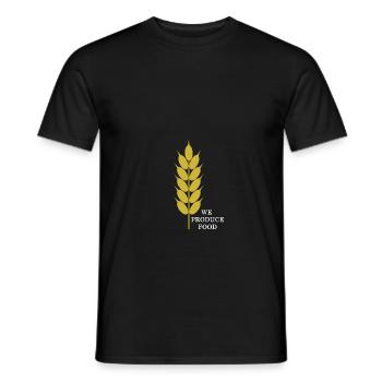 Agriculture, we produce food - Landwirtschaft - Männer T-Shirt - Schwarz - Vorne - AI Model Male 178 light (178cm)