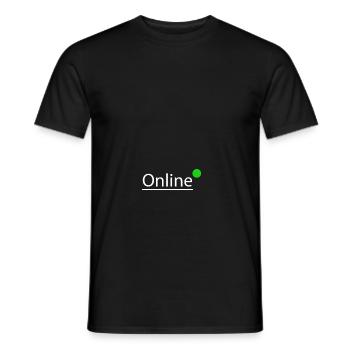 Internet - Men's T-Shirt - black - Front - AI Model Male 178 light (178cm)