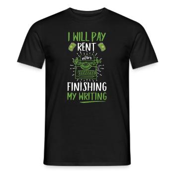 Je vais jouer à la pension après avoir reçu mon - T-shirt homme - noir - Devant - AI Model Male 178 light (178cm)