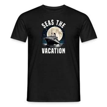 Seas The Vacation Cruise Ship Vacation Group - Männer T-Shirt - Schwarz - Vorne - AI Model Male 178 light (178cm)