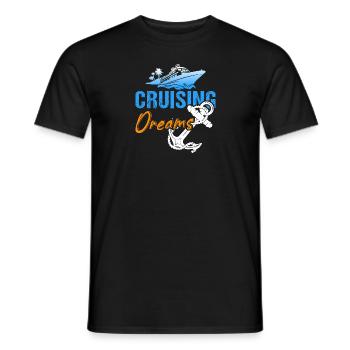 Cruising Dreams - Männer T-Shirt - Schwarz - Vorne - AI Model Male 178 light (178cm)