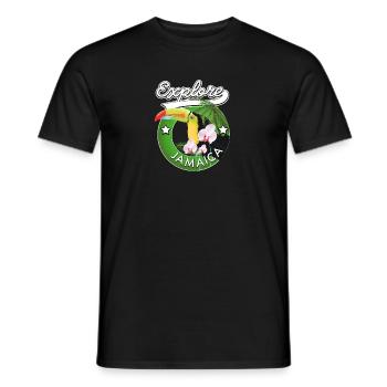 Erkunden Sie Jamaika - Männer T-Shirt - Schwarz - Vorne - AI Model Male 178 light (178cm)