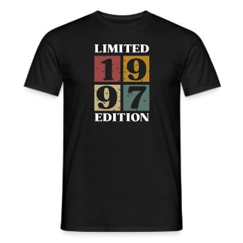 Vintage Geschenk 1997 Jubiläum Limitierte Auflage - Männer T-Shirt - Schwarz - Vorne - AI Model Male 178 light (178cm)