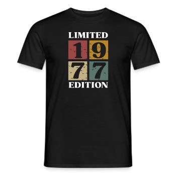 Vintage-Geschenk 1977 Jubiläum Limitierte Auflage - Männer T-Shirt - Schwarz - Vorne - AI Model Male 178 light (178cm)